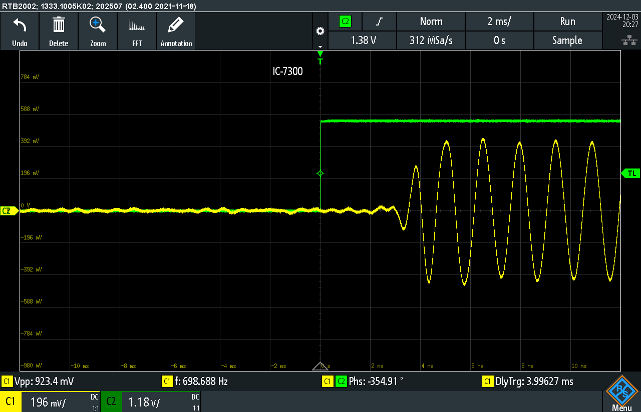 Measuring Audio Output Delay in TS-890S and IC-7300